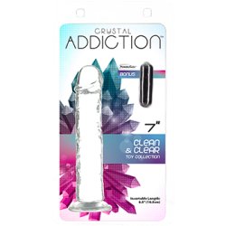 Addiction - Crystal Addiction Vertical Dildo (No Balls) 18 cm