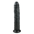  Realistisk Dildo Svart - 28,5 cm 