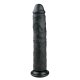  Realistisk Dildo Svart - 28,5 cm 