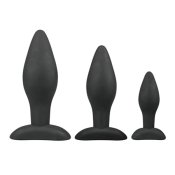 Black Silicone Buttplug Set