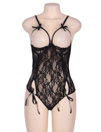  Lace Open Cup Teddy 