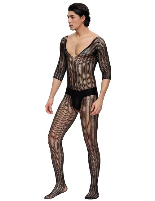 Fishnet Bodystocking For Men One Size