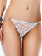  Diamond Charm White Lace G String 