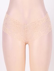 Beige Lace Trosor