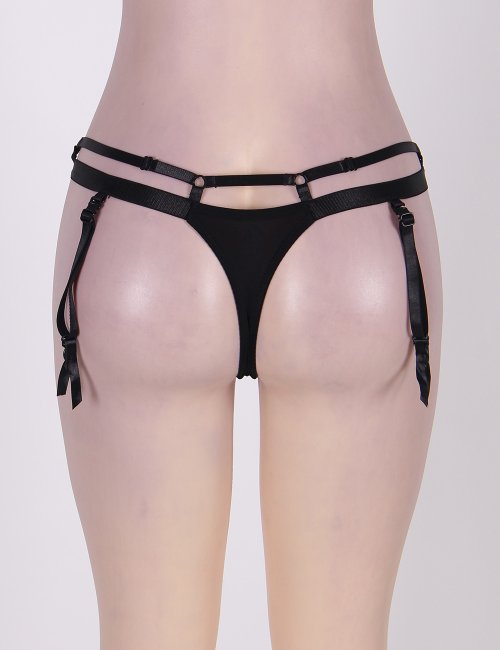 Double Straps Garter Belt