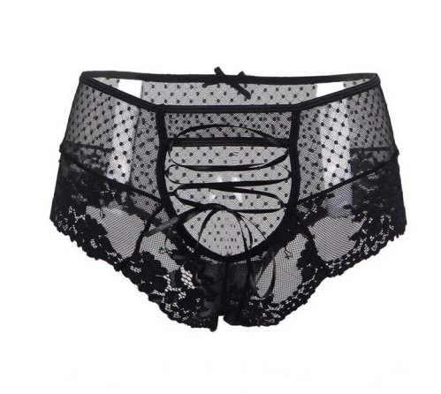 High Waist Lace Strappy Panty