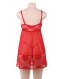  Floral Soft Lace Apron Chemise With Thong 