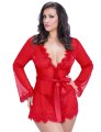  Charming Red Robe With Panty 