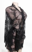 Black Glam Full Of Lace Boudoir Set - M