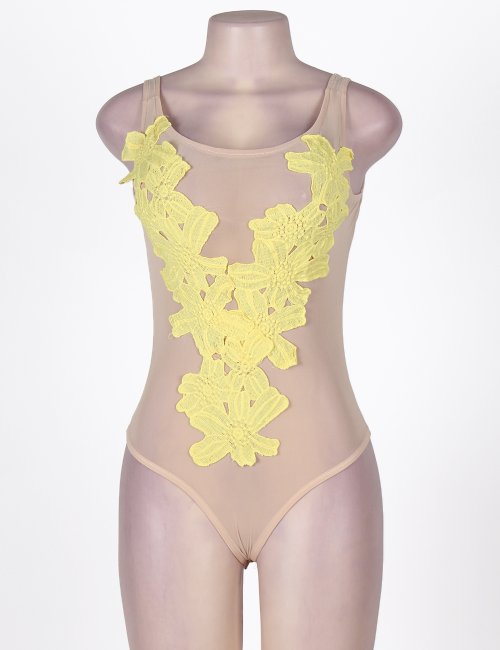 Yellow Floral Embroidery