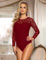  Long Sleeve Lace Teddy 