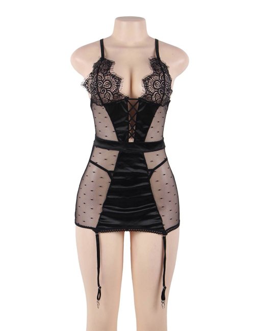 Lace Stitching Babydoll