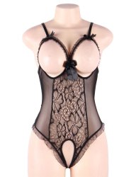 Open Cup Lace Teddy