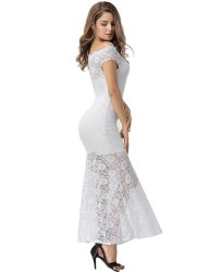 Fishtail Elegant Party Gown Off Shoulder